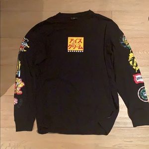 ICE CREAM street wear long sleeve tee shirt